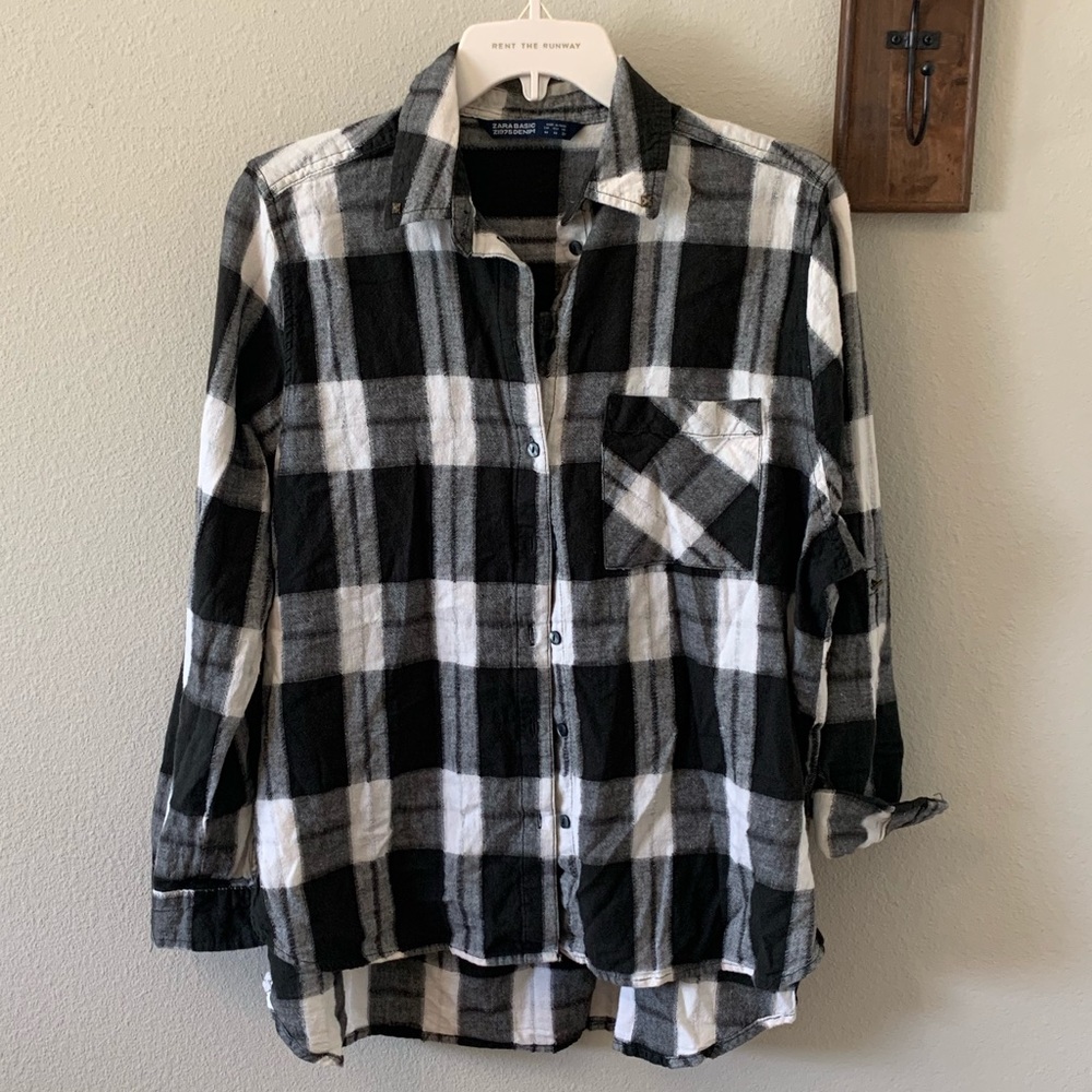 Zara button up flannel